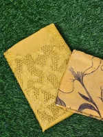 SEMI LINEN EMBROIDERED MATERIAL - Image 3