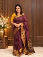 GOLD SEMI KANCHI COTTON SAREE