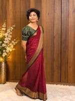 SEMI LINEN SAREE