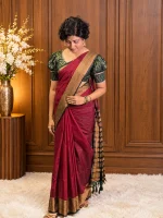 SEMI LINEN SAREE - Image 3