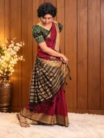 SEMI LINEN SAREE - Image 5