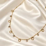 GOLDEN HEART CHARM CHAIN