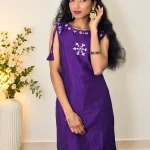 EMBROIDERED BLOOMING VICHITHRA SILK