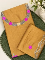 ART SILK WITH EMBROIDERED WORK MATERIAL - Image 10