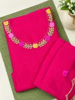 ART SILK WITH EMBROIDERED WORK MATERIAL - Image 6