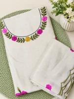 ART SILK WITH EMBROIDERED WORK MATERIAL - Image 3