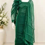 EMBROIDERED ORGANZA FABRIC