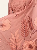 SEMI LINEN EMBROIDERED MATERIAL - Image 5